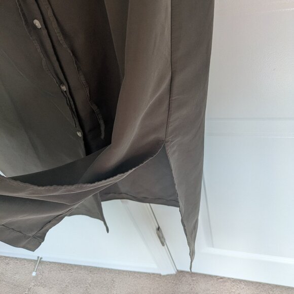 Old Navy army green utility midi shirt dress - Picture 7 of 7